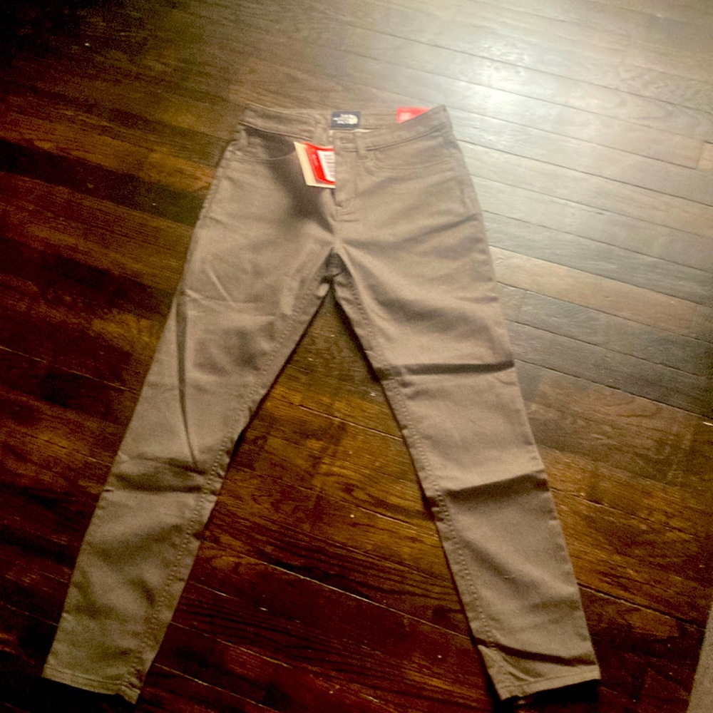 The north face slim fit gray stretch jeans size 4